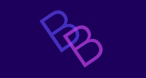 2 B's interlock as BCE is partnered with blockchain.